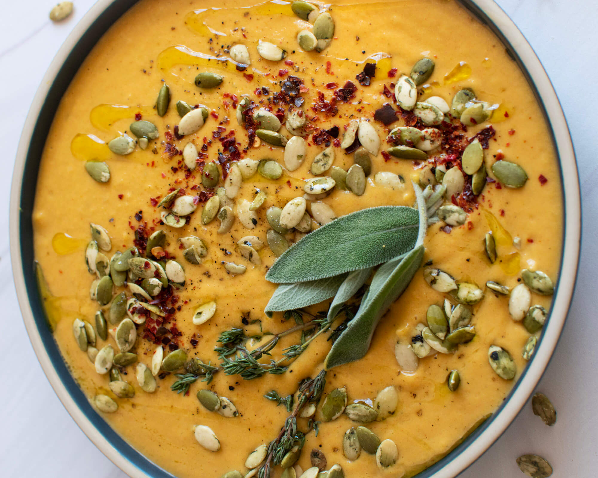 Roasted Kabocha Squash & Apple Soup