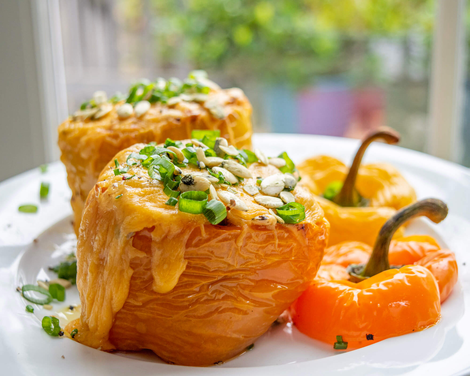 Roasted & Stuffed Bell Peppers