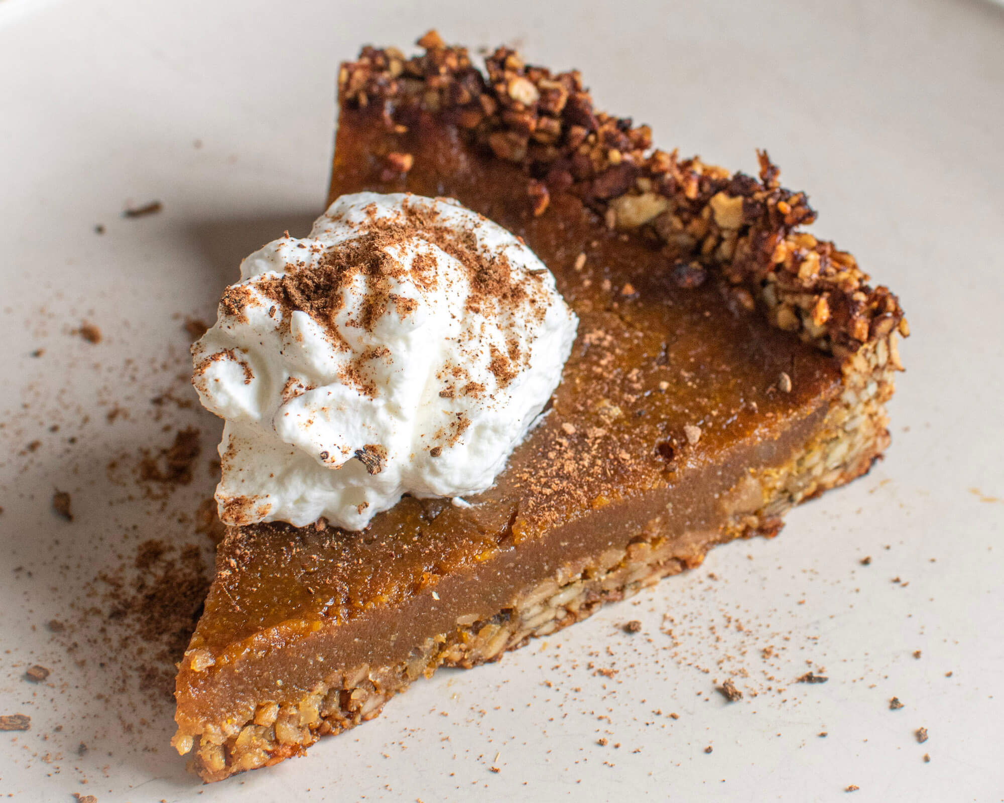 Pumpkin Tart with Pumpkin Seed Crust