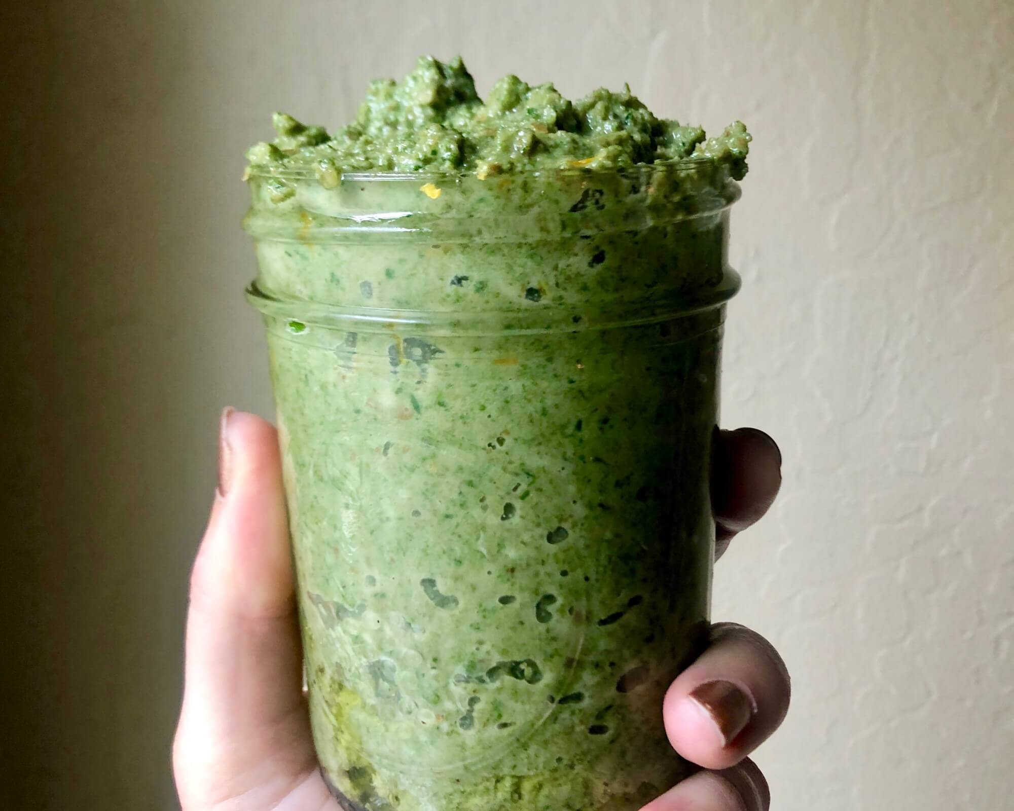 Carrot Top Pesto