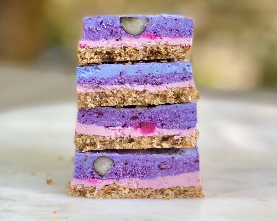Unicorn No-Bake Vegan Cheesecake