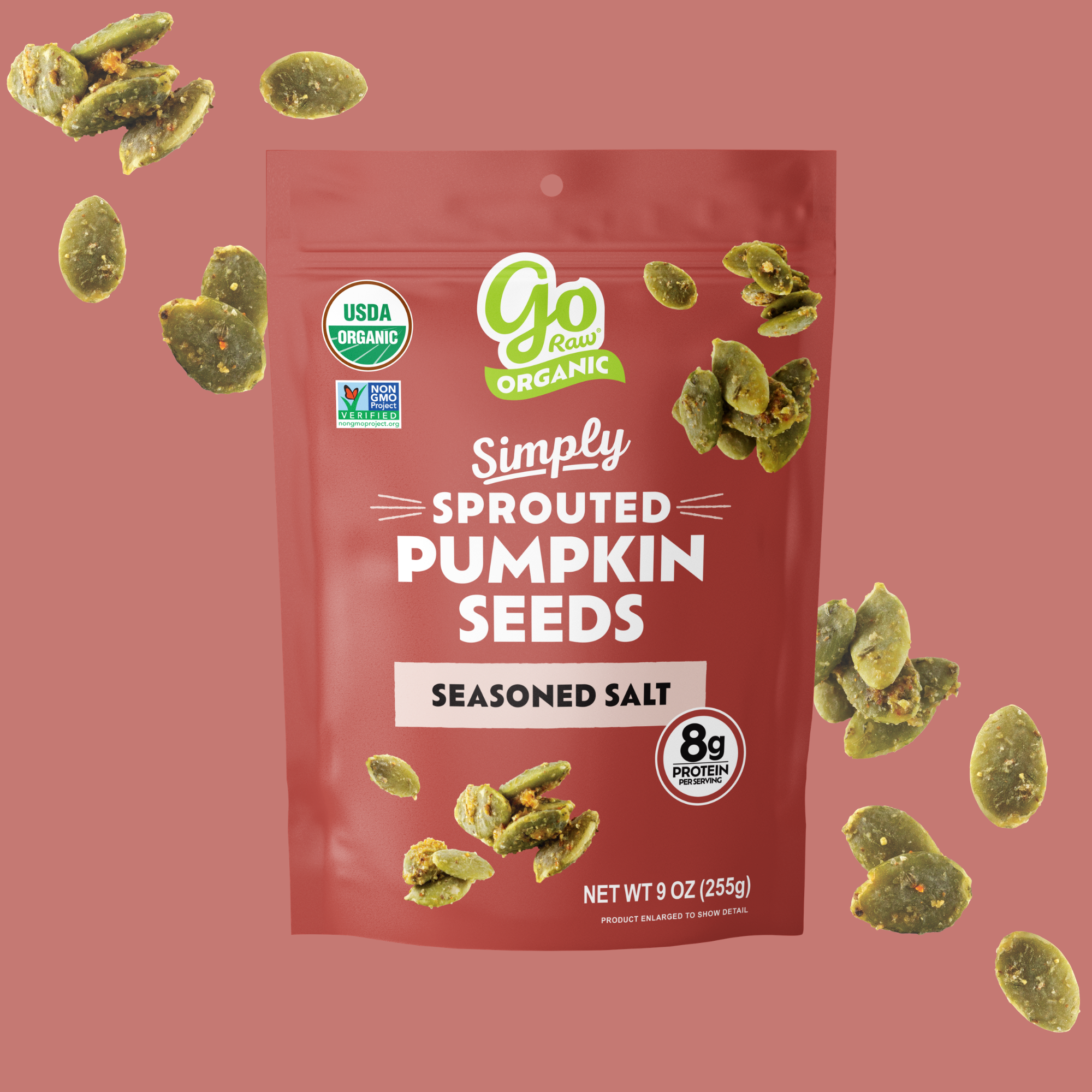 sprout出品 Go Raw Organic Sprouted Seasoned Salt Pumpkin Seeds