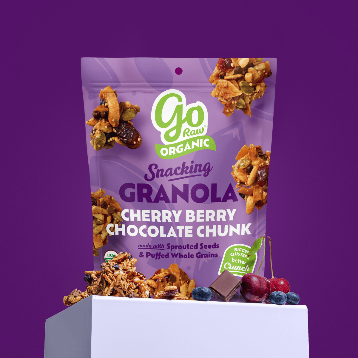 Cherry Berry Chocolate Chunk Snacking Granola 8oz