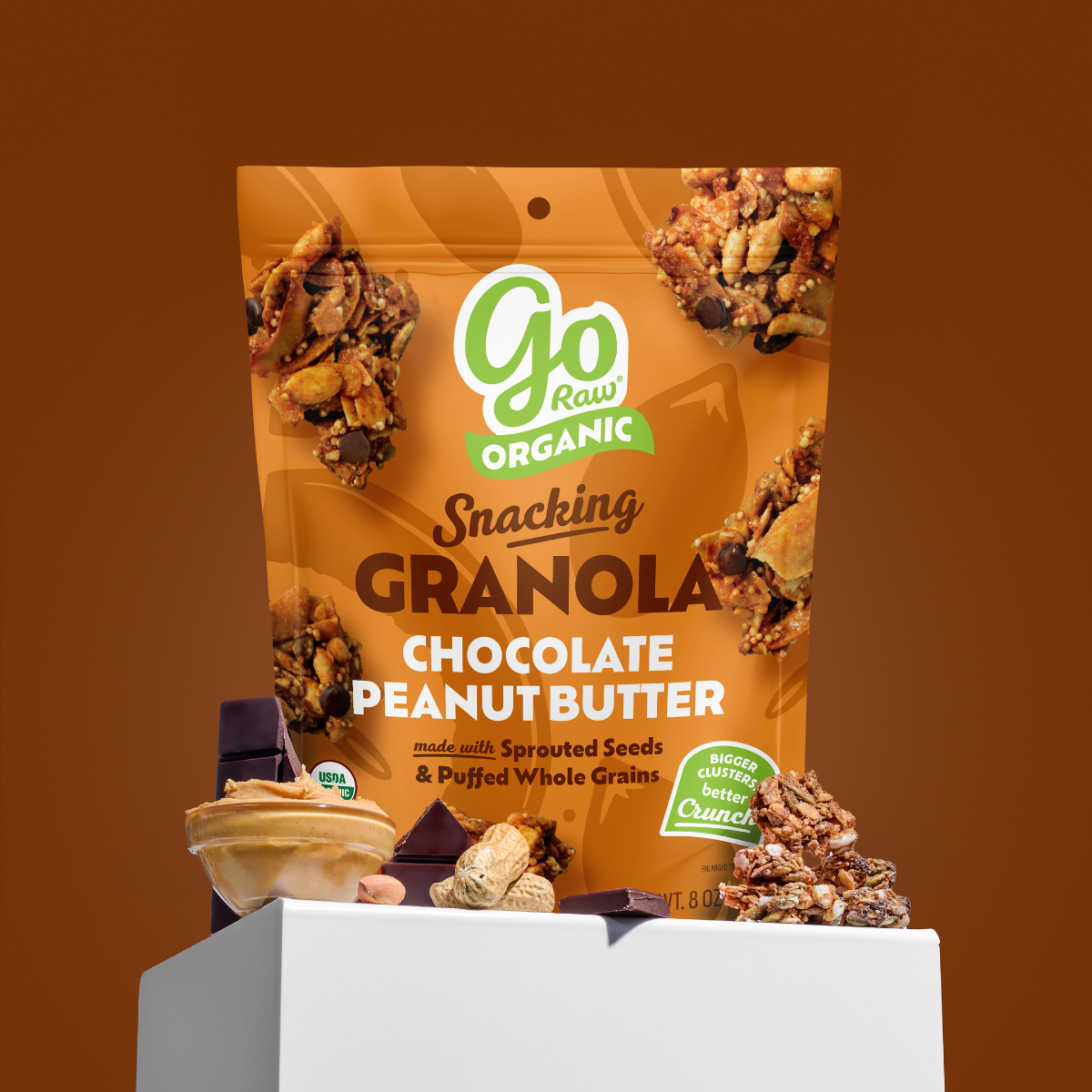 Chocolate Peanut Butter Snacking Granola 8oz