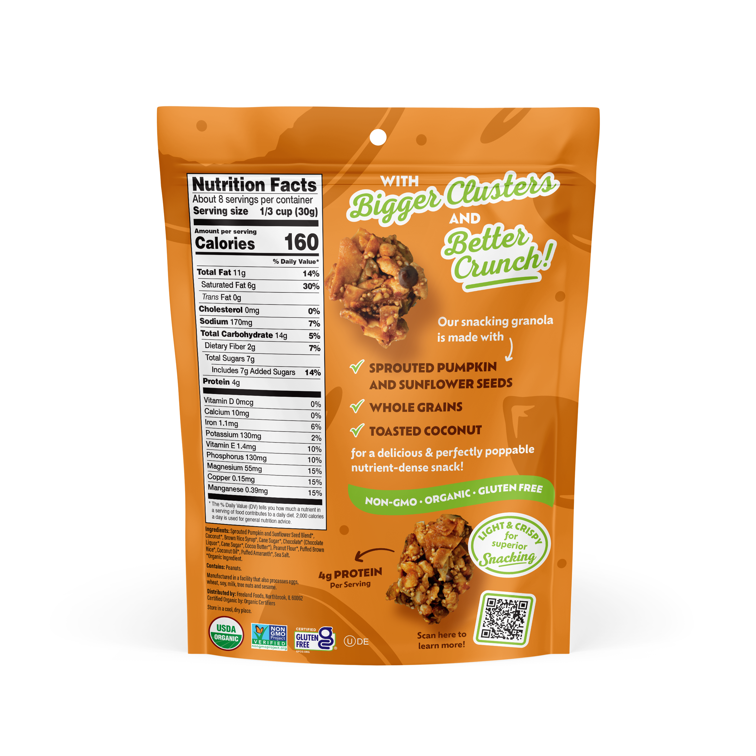 Chocolate Peanut Butter Snacking Granola 8oz