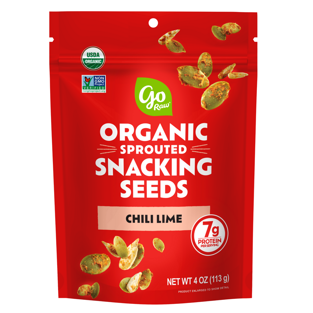 Chili Lime Snacking Seeds - 6 Bags, 4oz Each