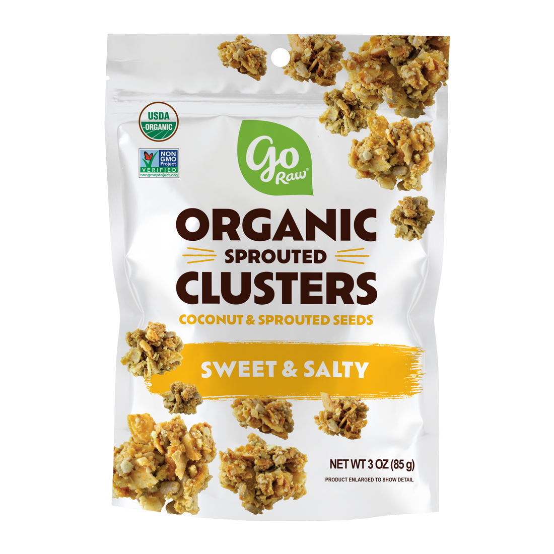 Sweet &amp; Salty Sprouted Seed Clusters - 6 bags, 3oz Each