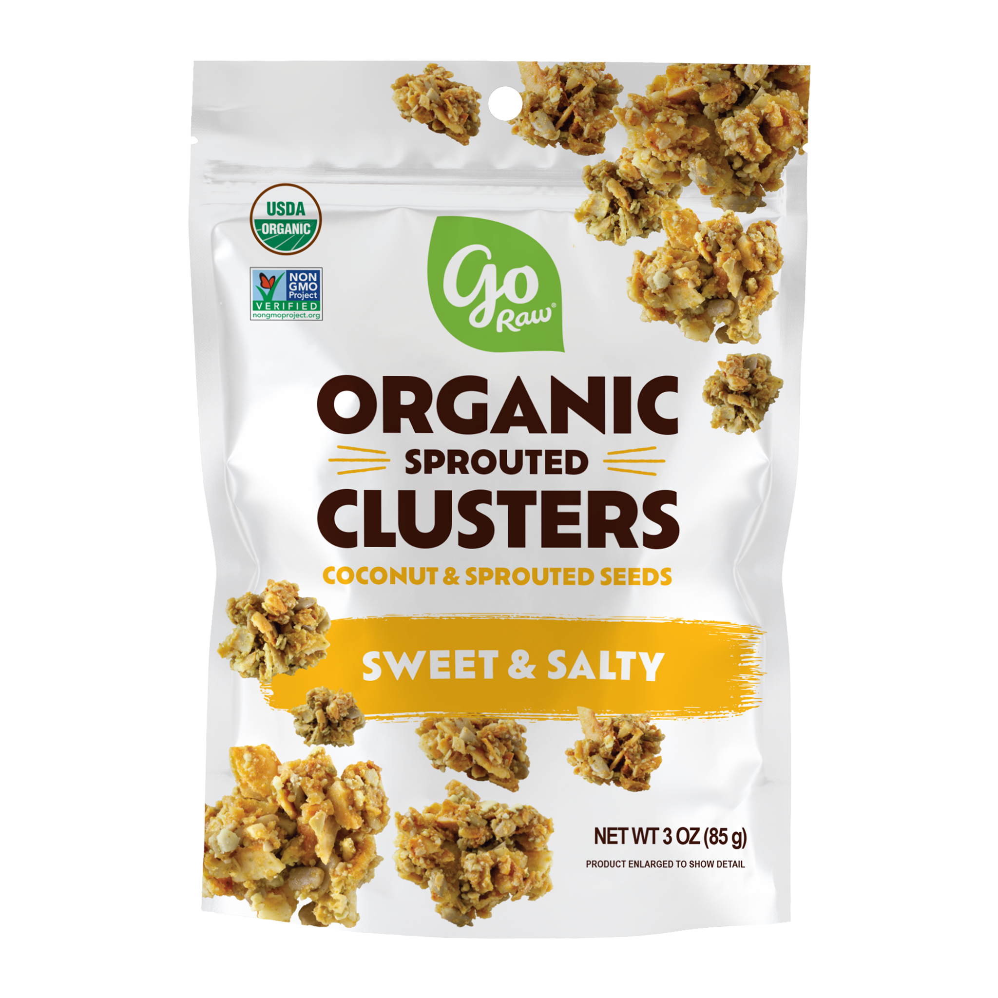 Sweet &amp; Salty Sprouted Seed Clusters - 6 bags, 3oz Each