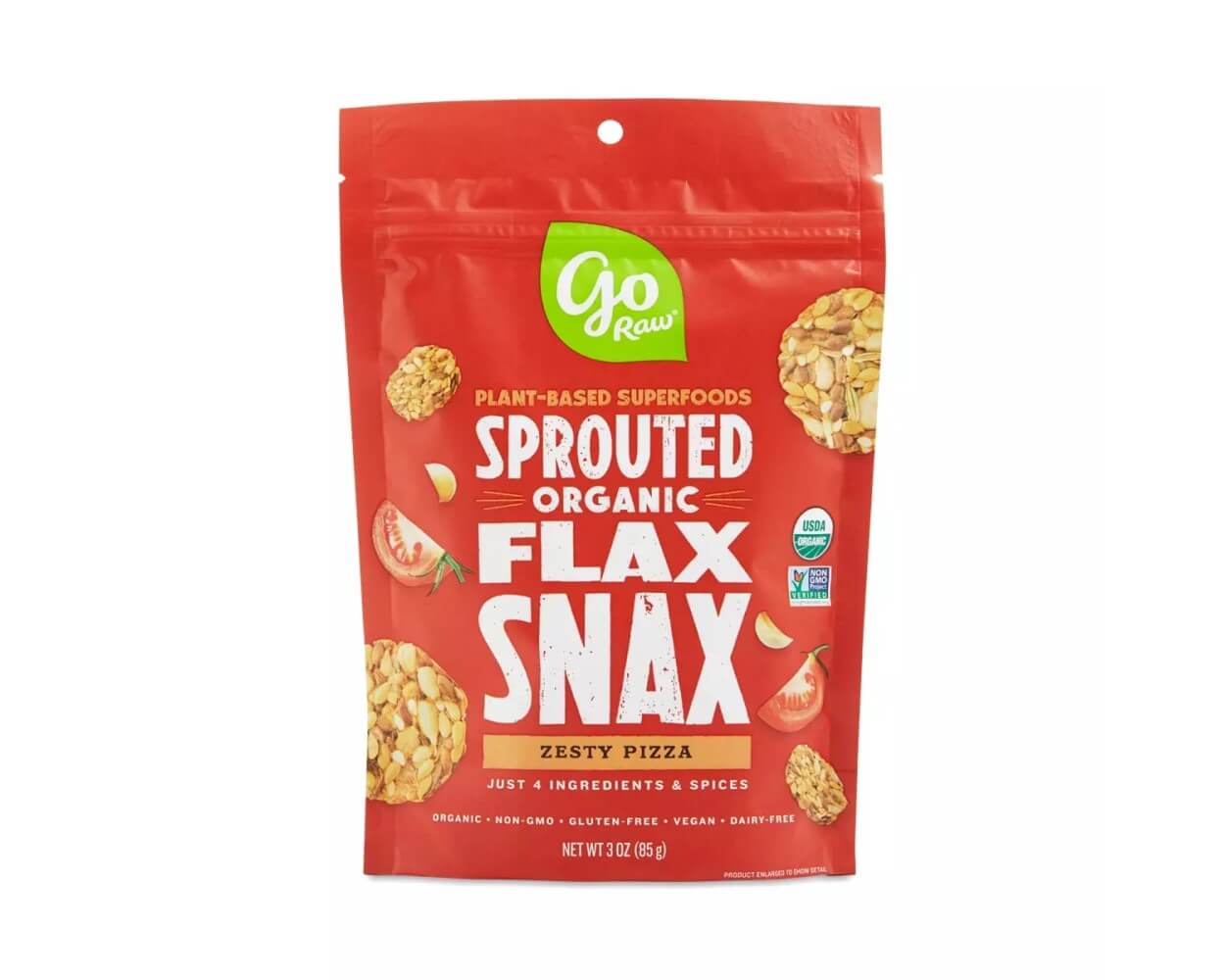 Go Raw Flax Snax Zesty Pizza