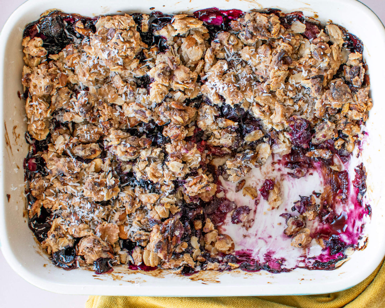 Vegan Berry Crumble with Go Raw Seeds