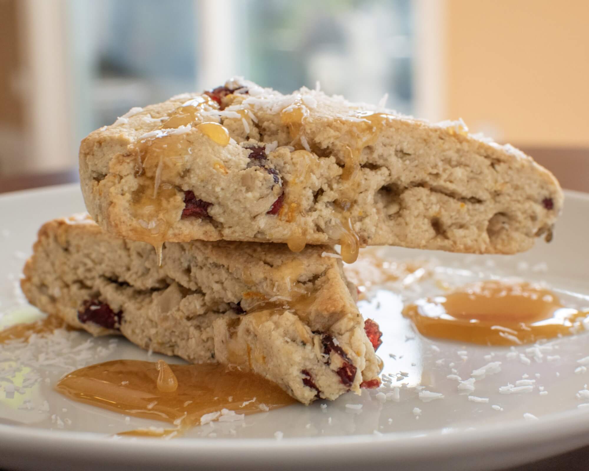 Orange, Cranberry & Seed Scones