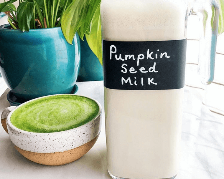 Pumpkin Seed Milk Go Raw   Pumpkin Seed Milk 