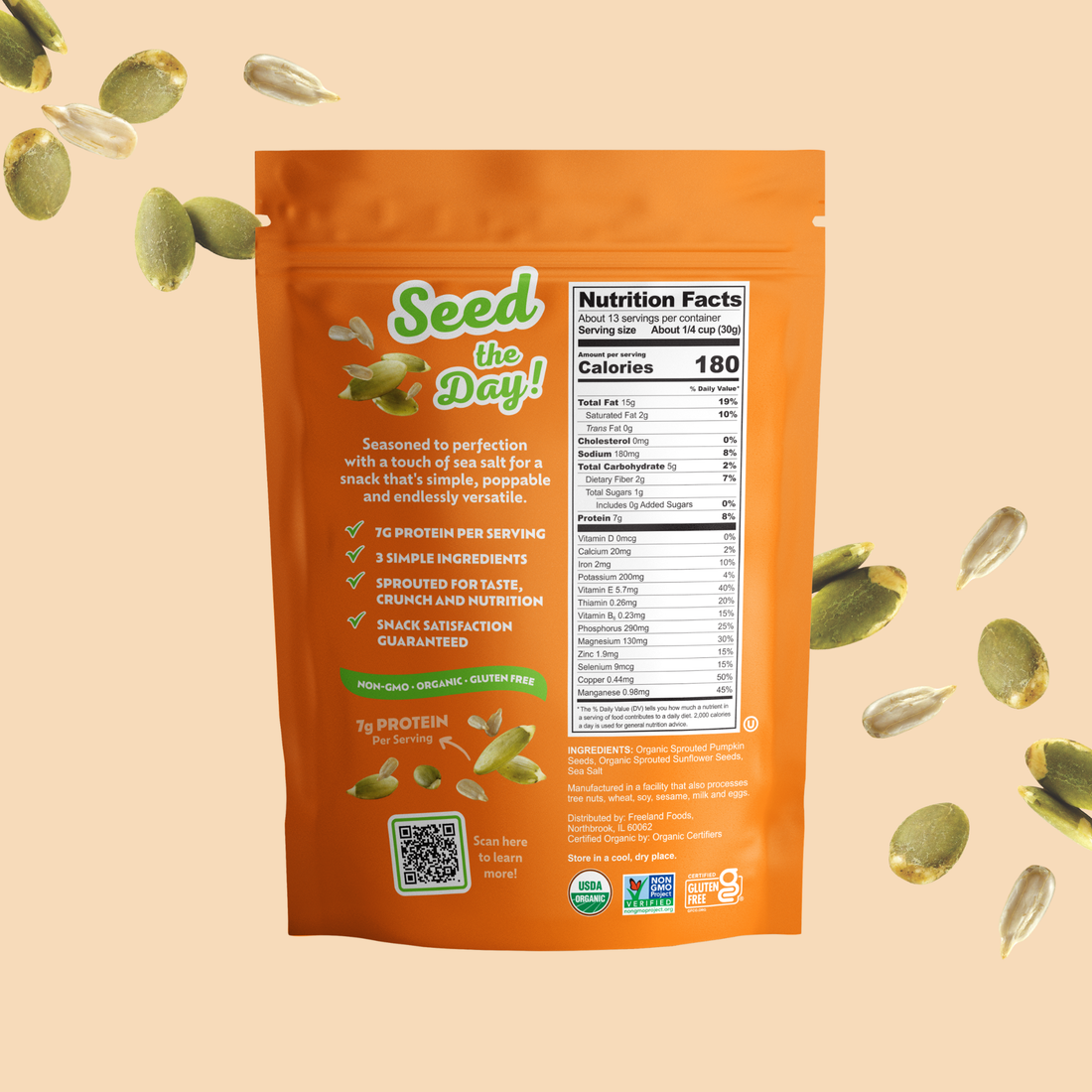 Sprouted Mixed Sea Salt Seeds