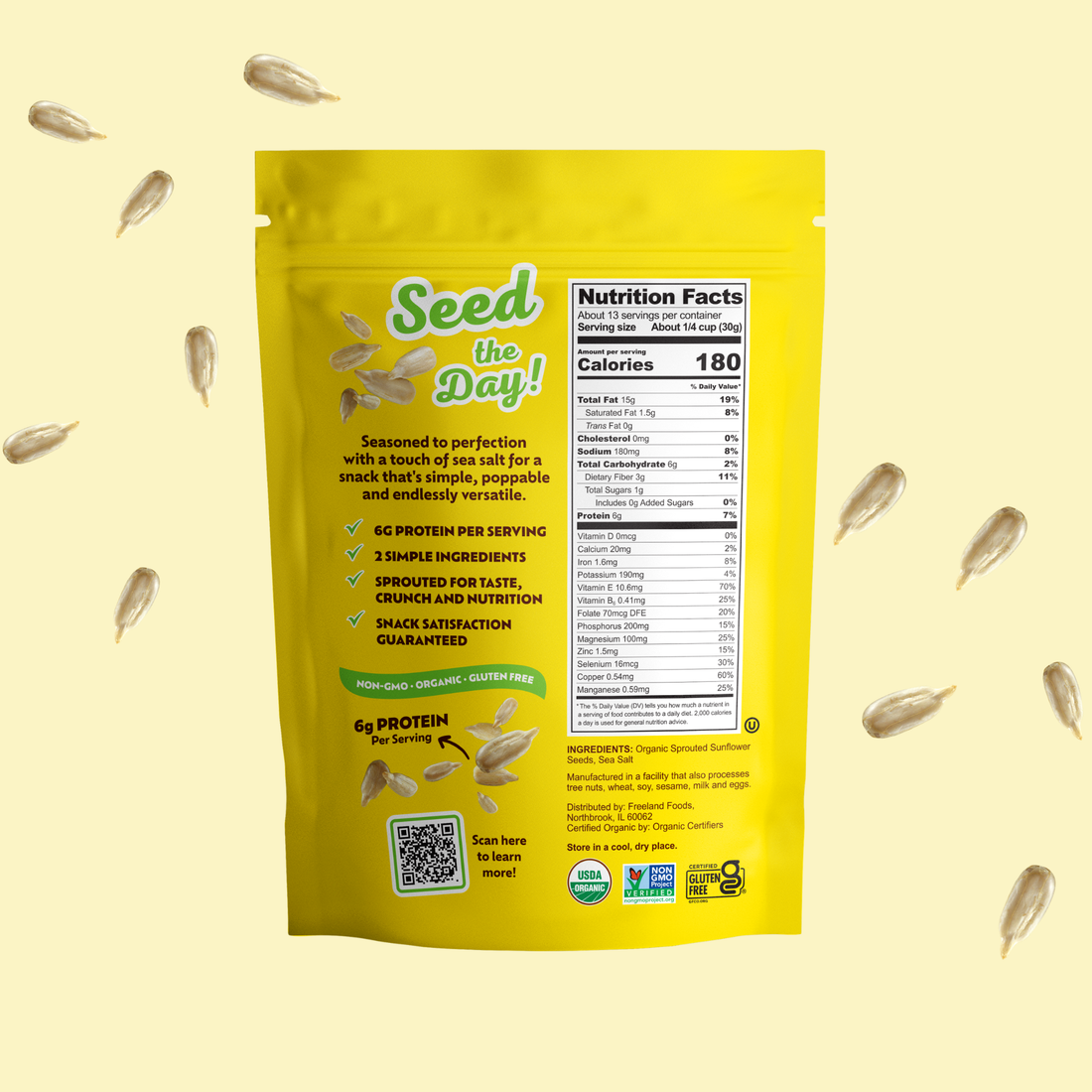 Sprouted Sea Salt Sunflower Seeds