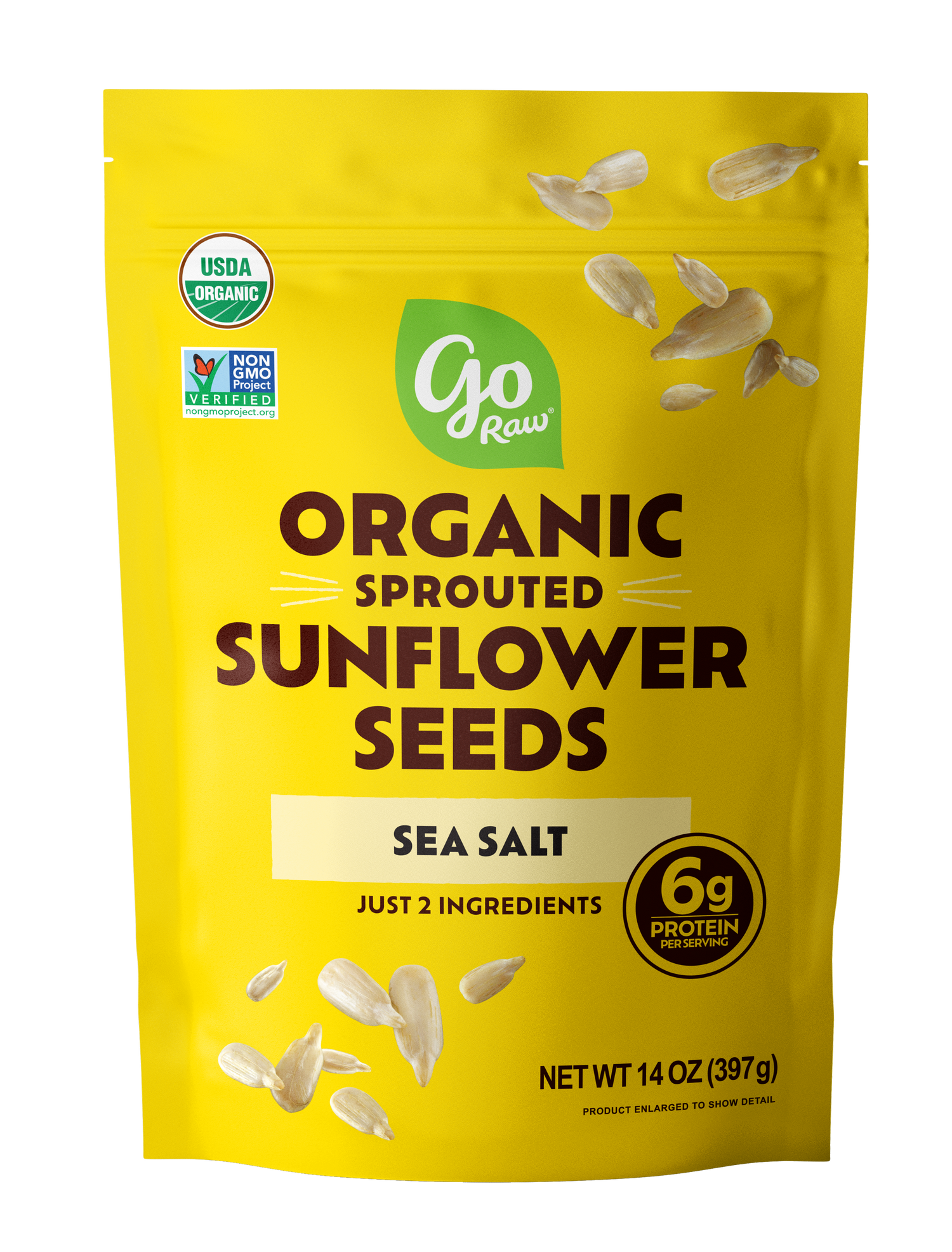 Sprouted Sunflower Seeds - 6 Bags, 14oz Each