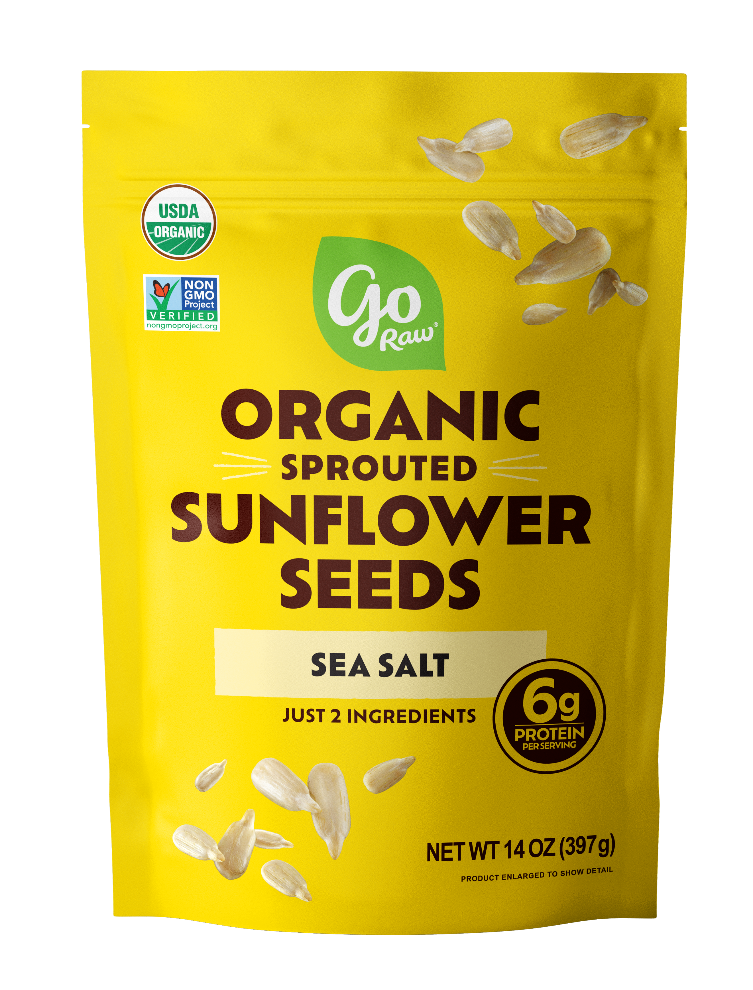 Sprouted Sunflower Seeds - 6 Bags, 14oz Each