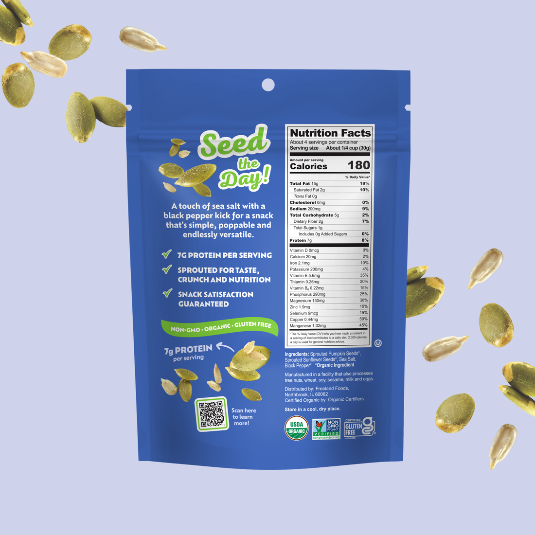 Sea Salt &amp; Pepper Snacking Seeds