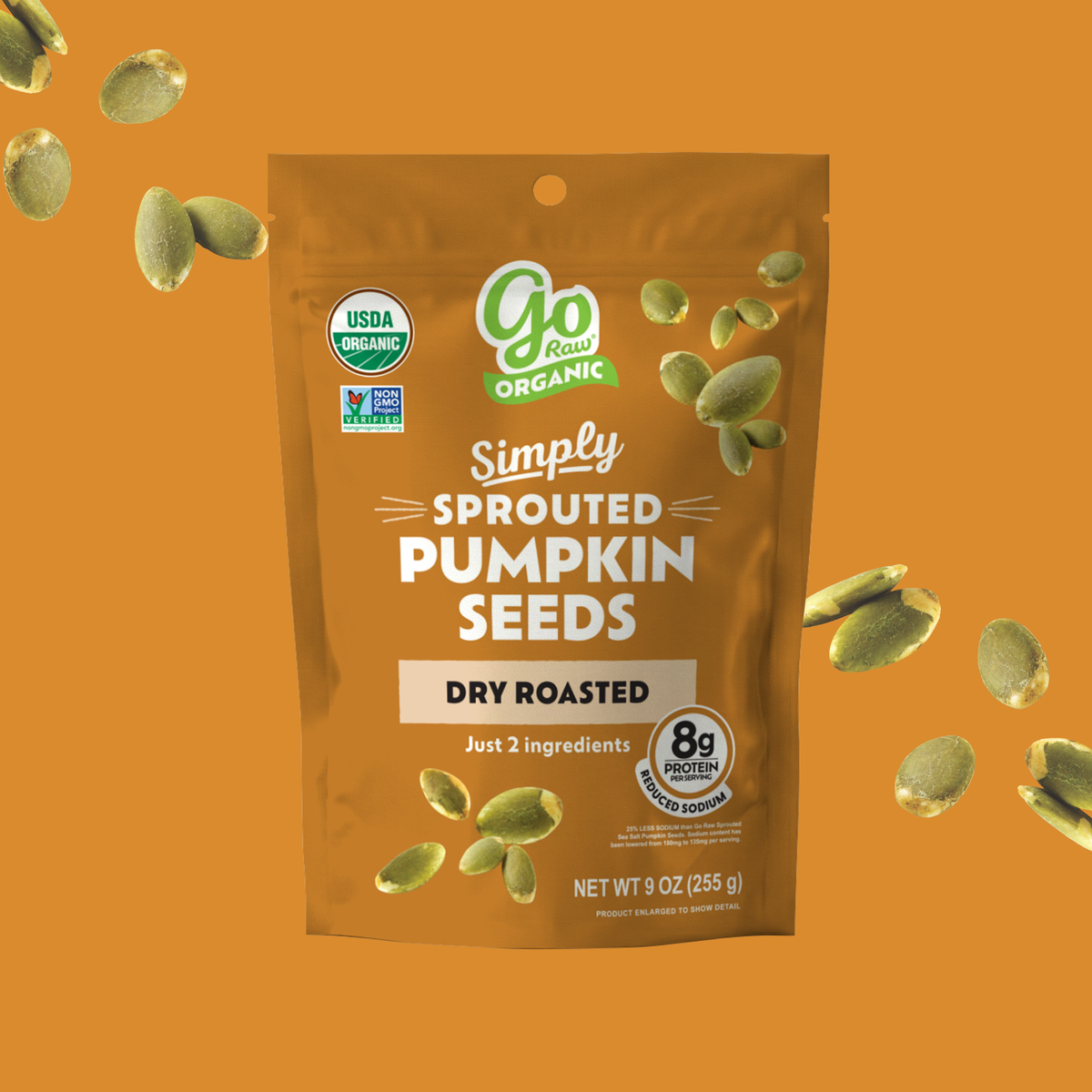 Go Raw Go Raw Organic Sprouted Dry Roasted Pumpkin Seeds — product image