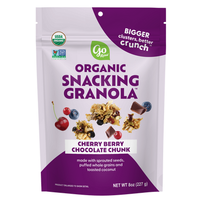 Cherry Berry Chocolate Chunk Snacking Granola - 6 bags, 8oz Each