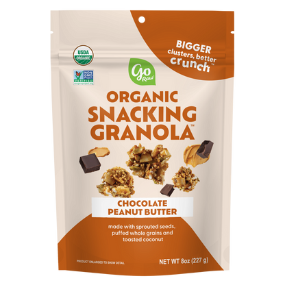 Chocolate Peanut Butter Snacking Granola - 6 bags, 8oz Each