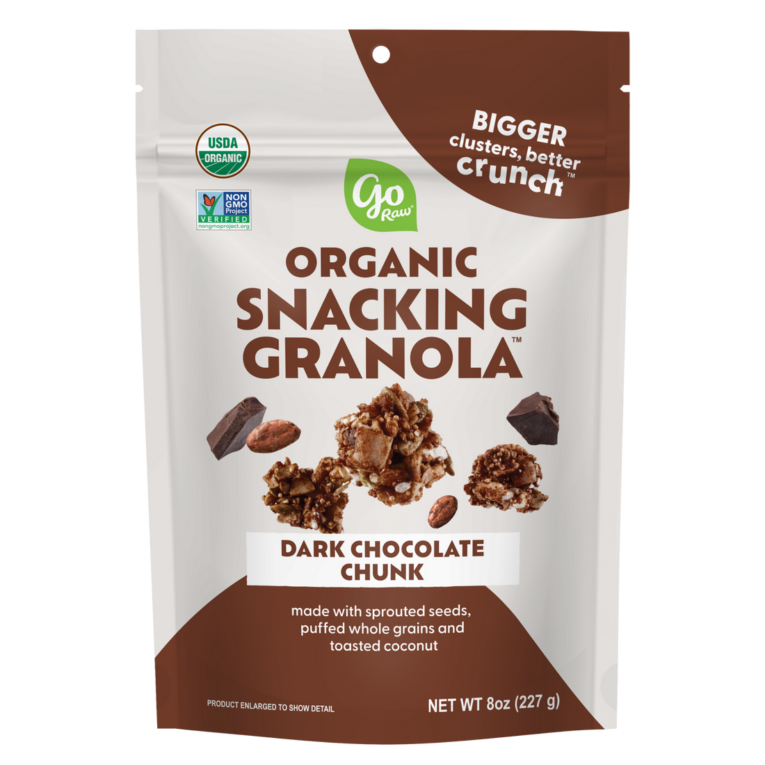 Dark Chocolate Snacking Granola - 6 bags, 8oz Each