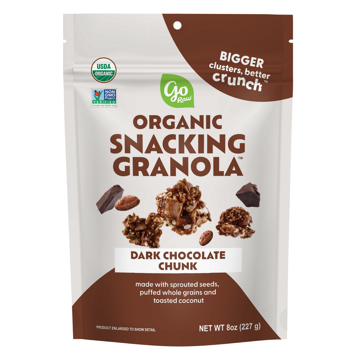 Dark Chocolate Snacking Granola - 6 bags, 8oz Each