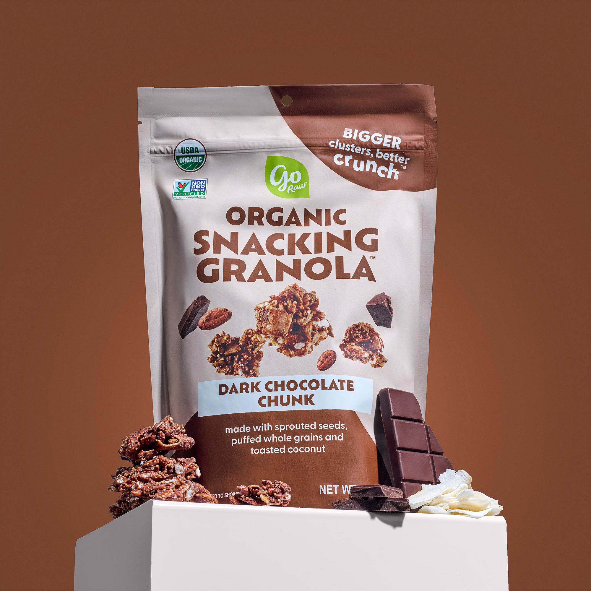 Dark Chocolate Snacking Granola - 6 bags, 8oz Each