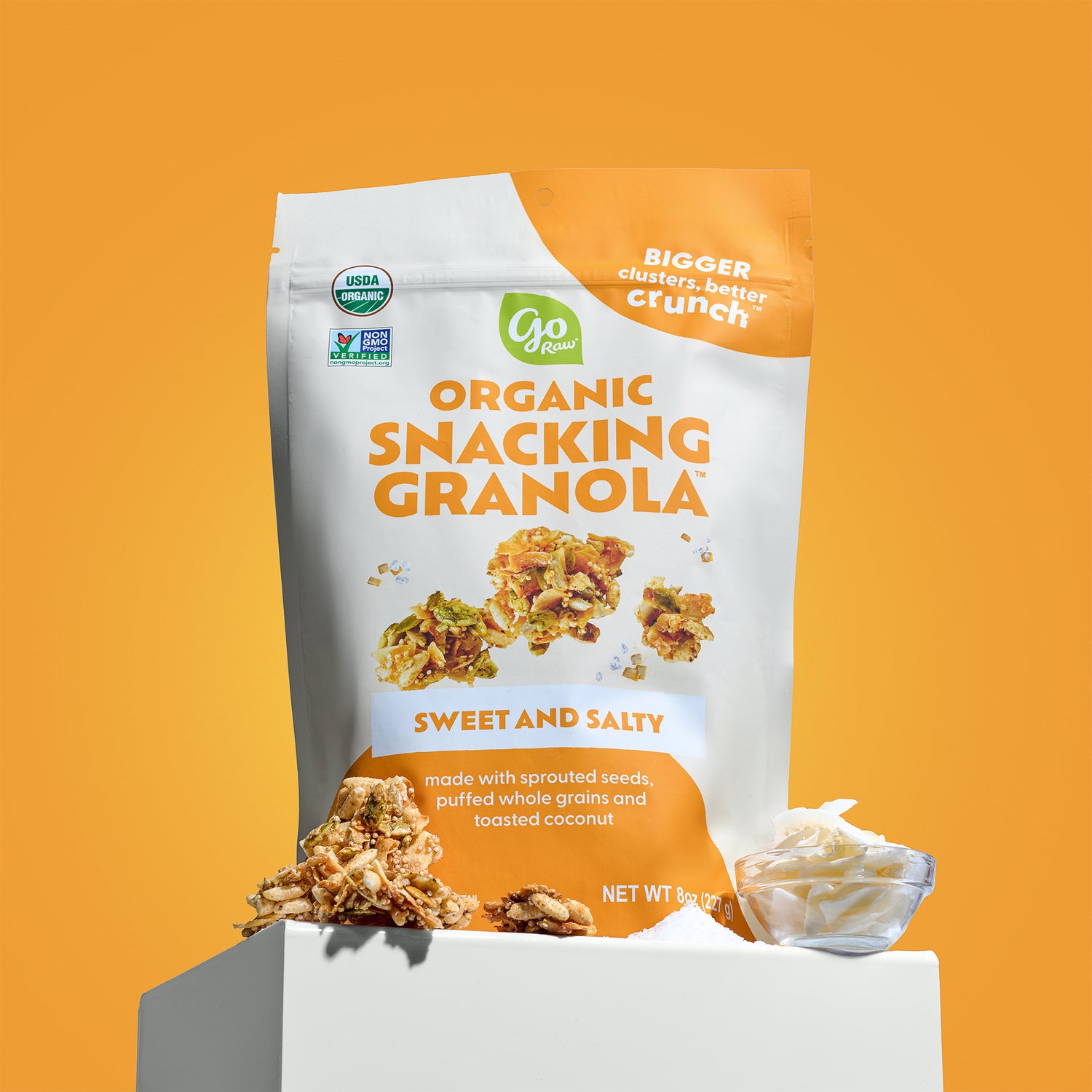 Sweet &amp; Salty Snacking Granola - 6 bags, 8oz Each