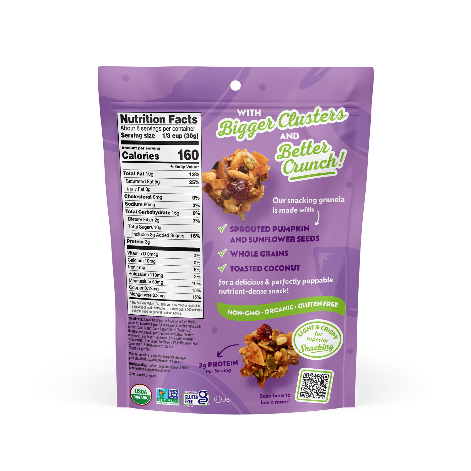 Cherry Berry Chocolate Chunk Snacking Granola 8oz