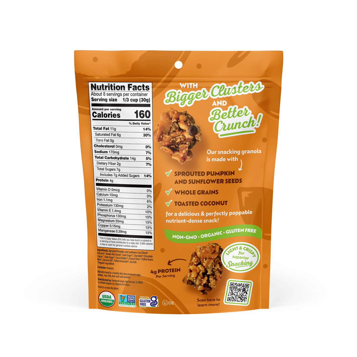 Chocolate Peanut Butter Snacking Granola 8oz