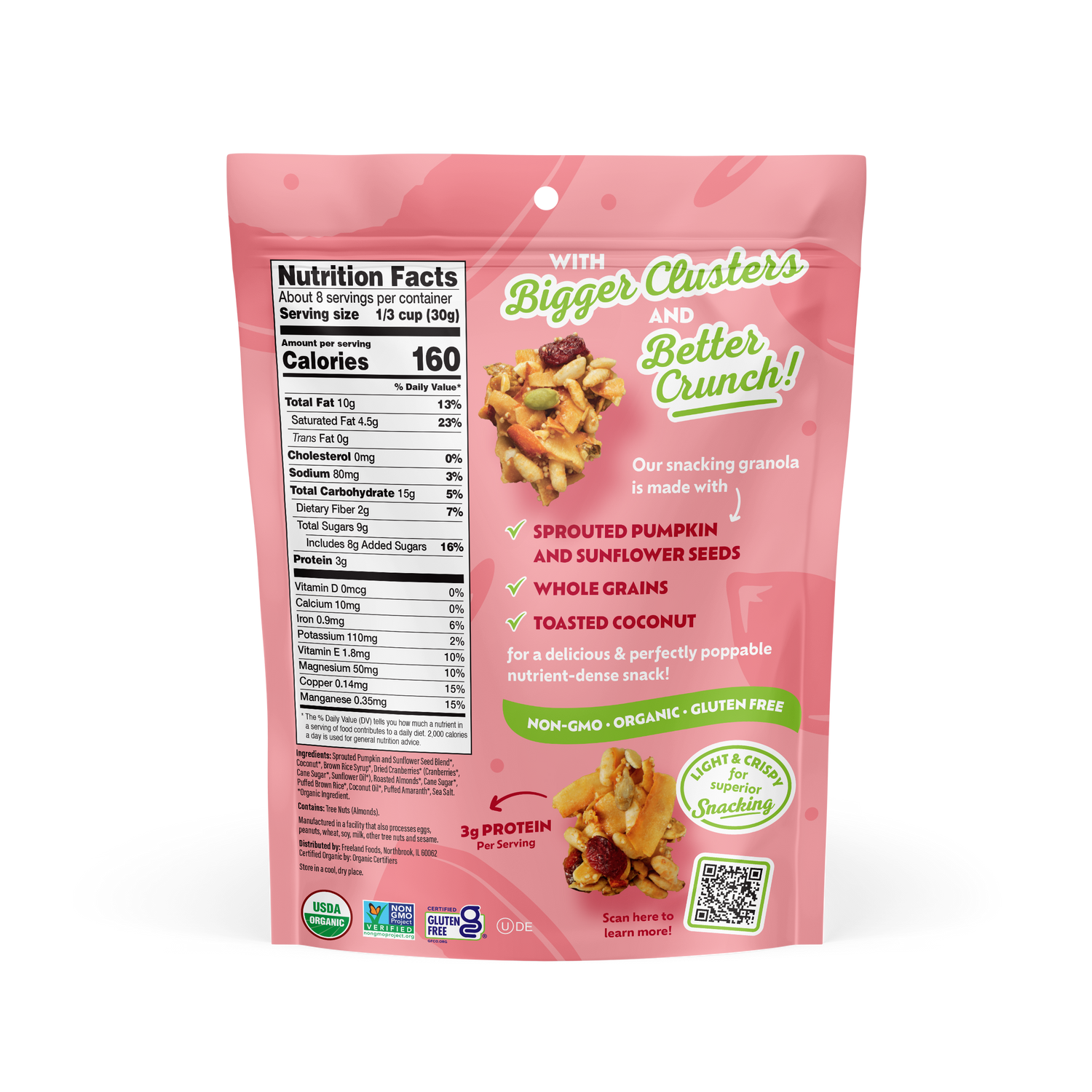 Cranberry Almond Snacking Granola 8oz