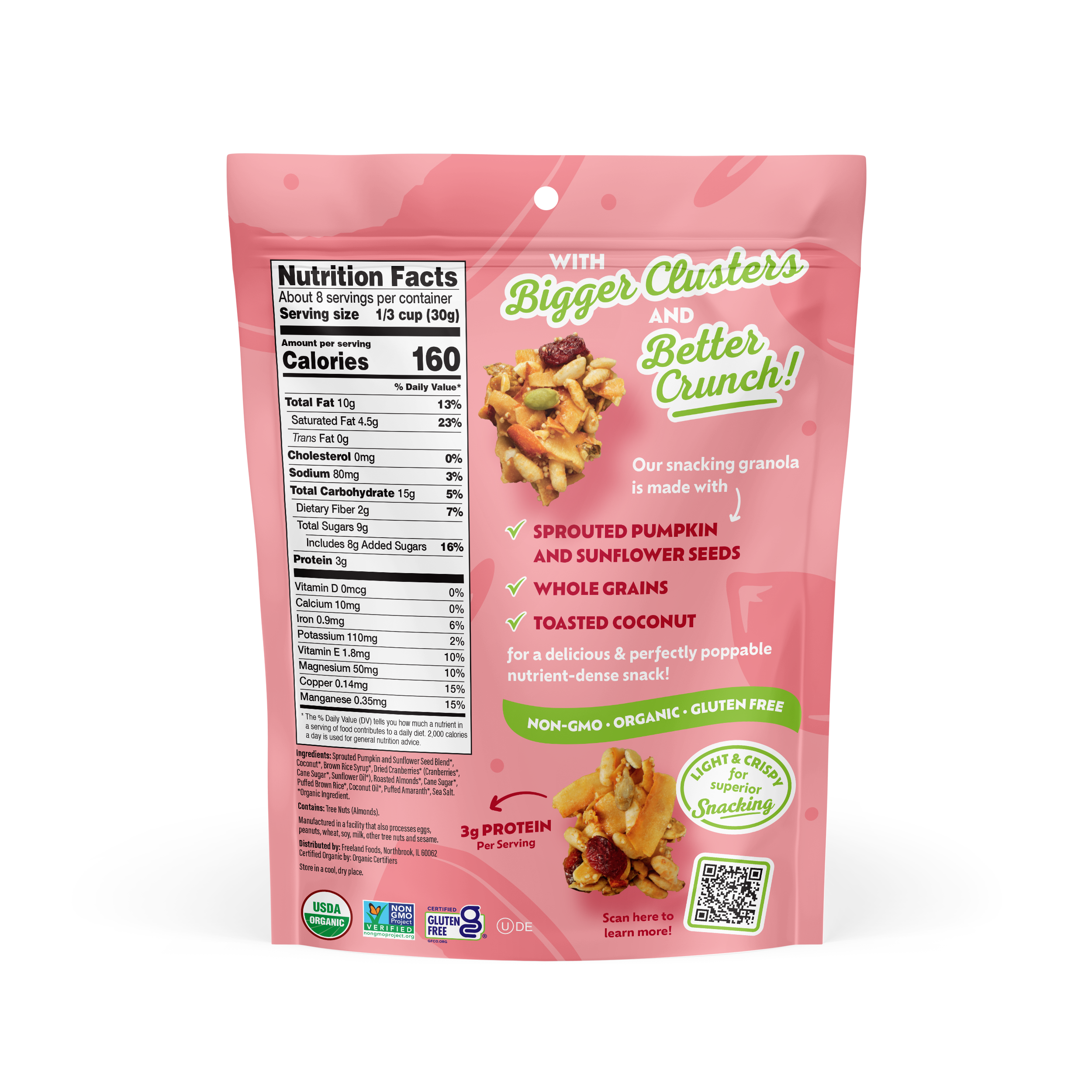 Cranberry Almond Snacking Granola 8oz