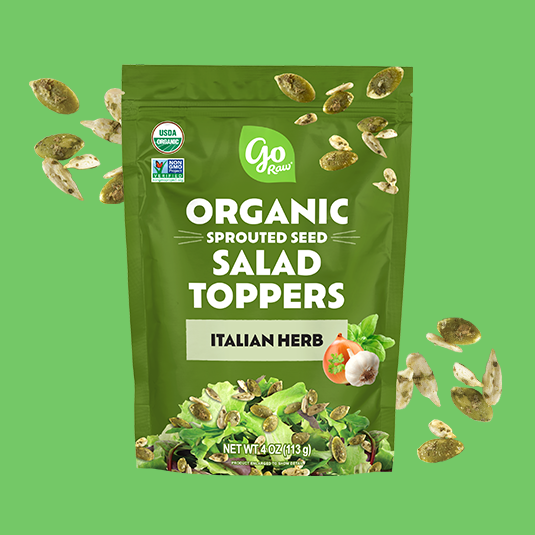Italian Herb Sprouted Salad Toppers