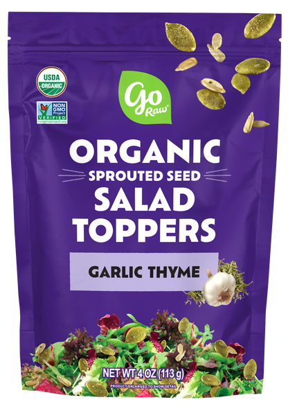 Garlic Thyme Sprouted Salad Toppers - 6 Bags, 4oz Each