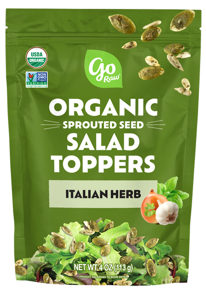 Italian Herb Sprouted Salad Toppers - 6 bags, 4oz Each