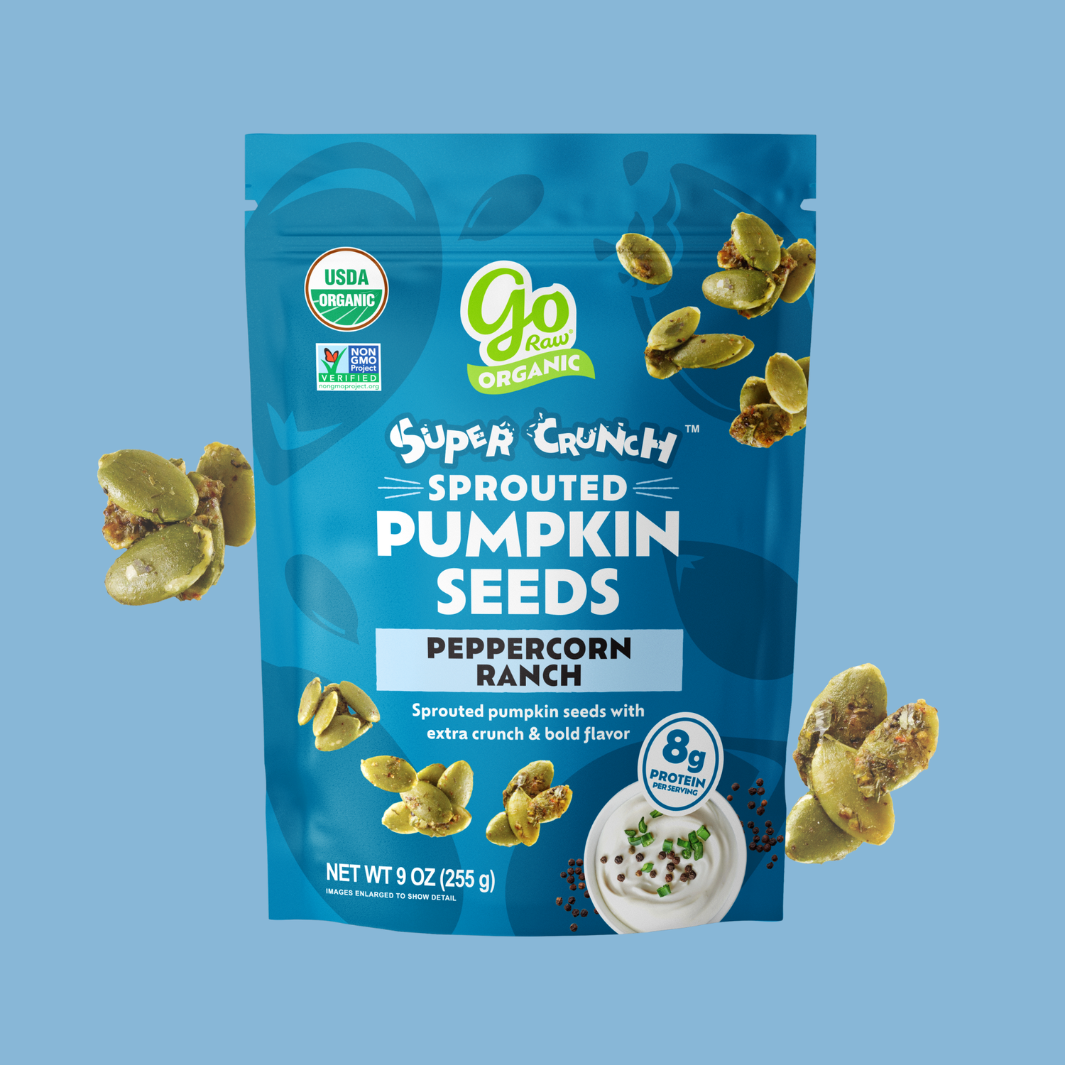 Go Raw Go Raw Super Crunch Peppercorn Ranch Pumpkin Seeds — product image