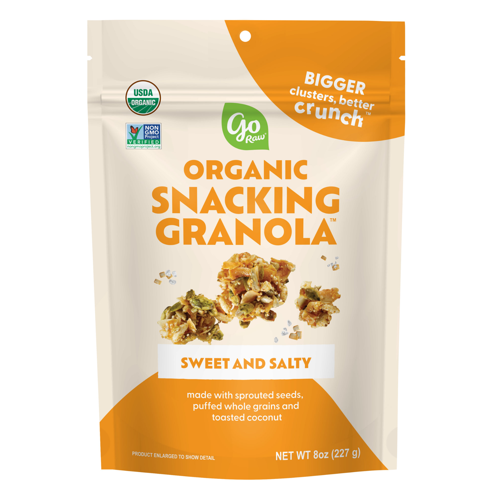 Sweet &amp; Salty Snacking Granola - 6 bags, 8oz Each