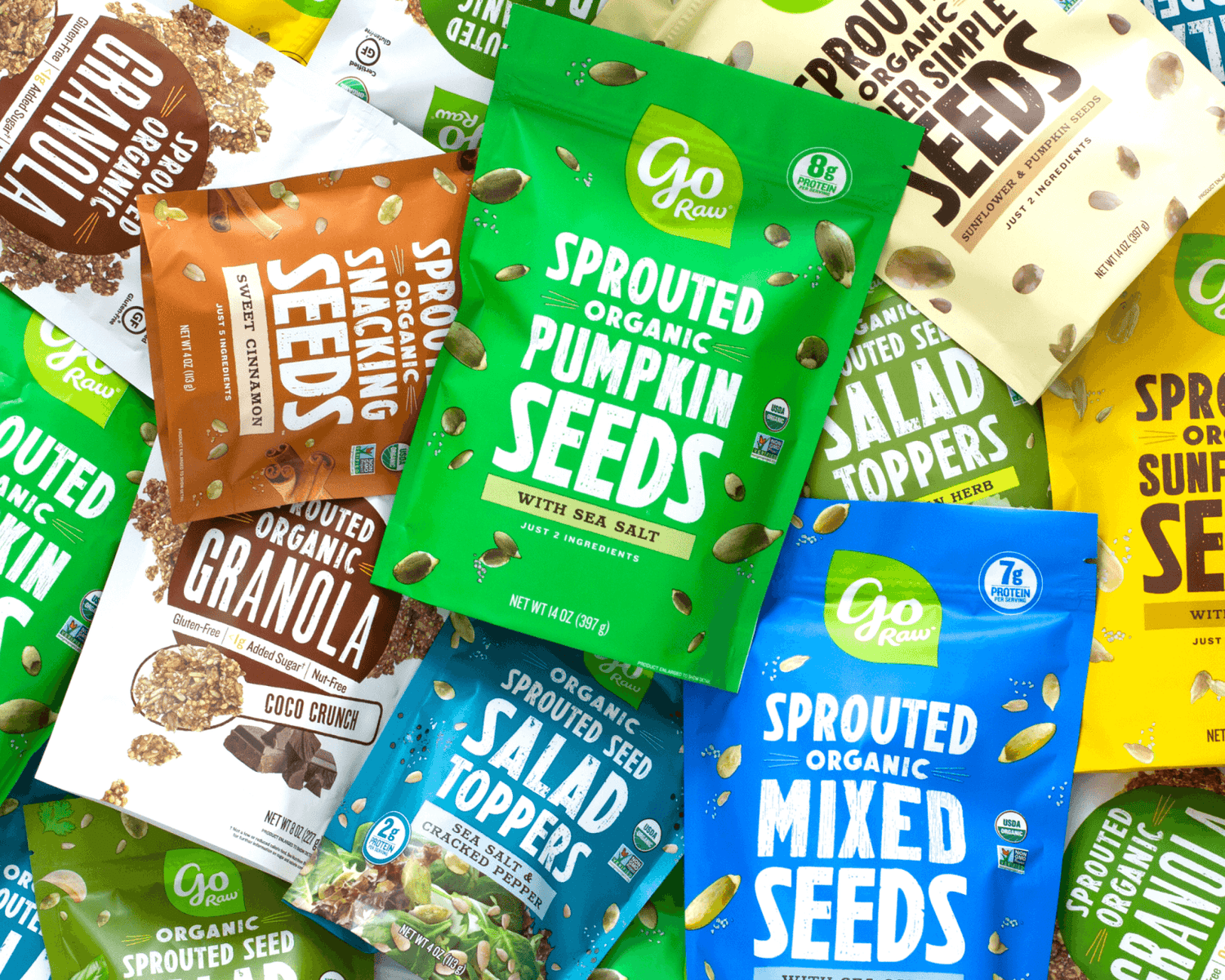 Go Raw Sprouted Seed products assorted