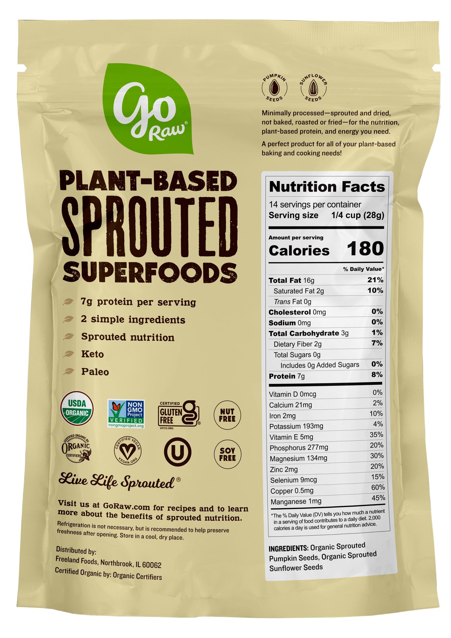 Sprouted Super Simple Seeds - 6 Bags, 14oz Each