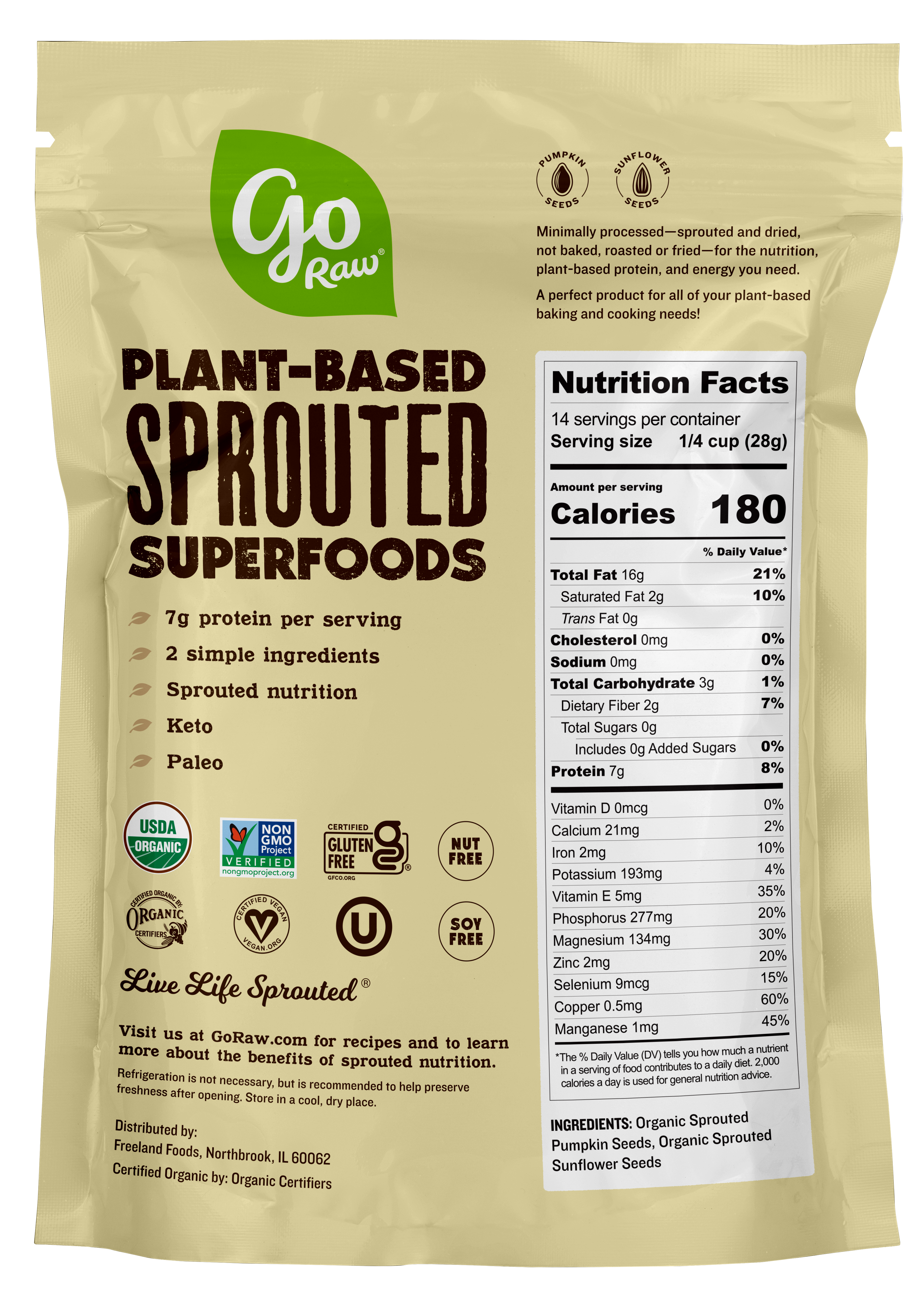 Sprouted Super Simple Seeds - 6 Bags, 14oz Each