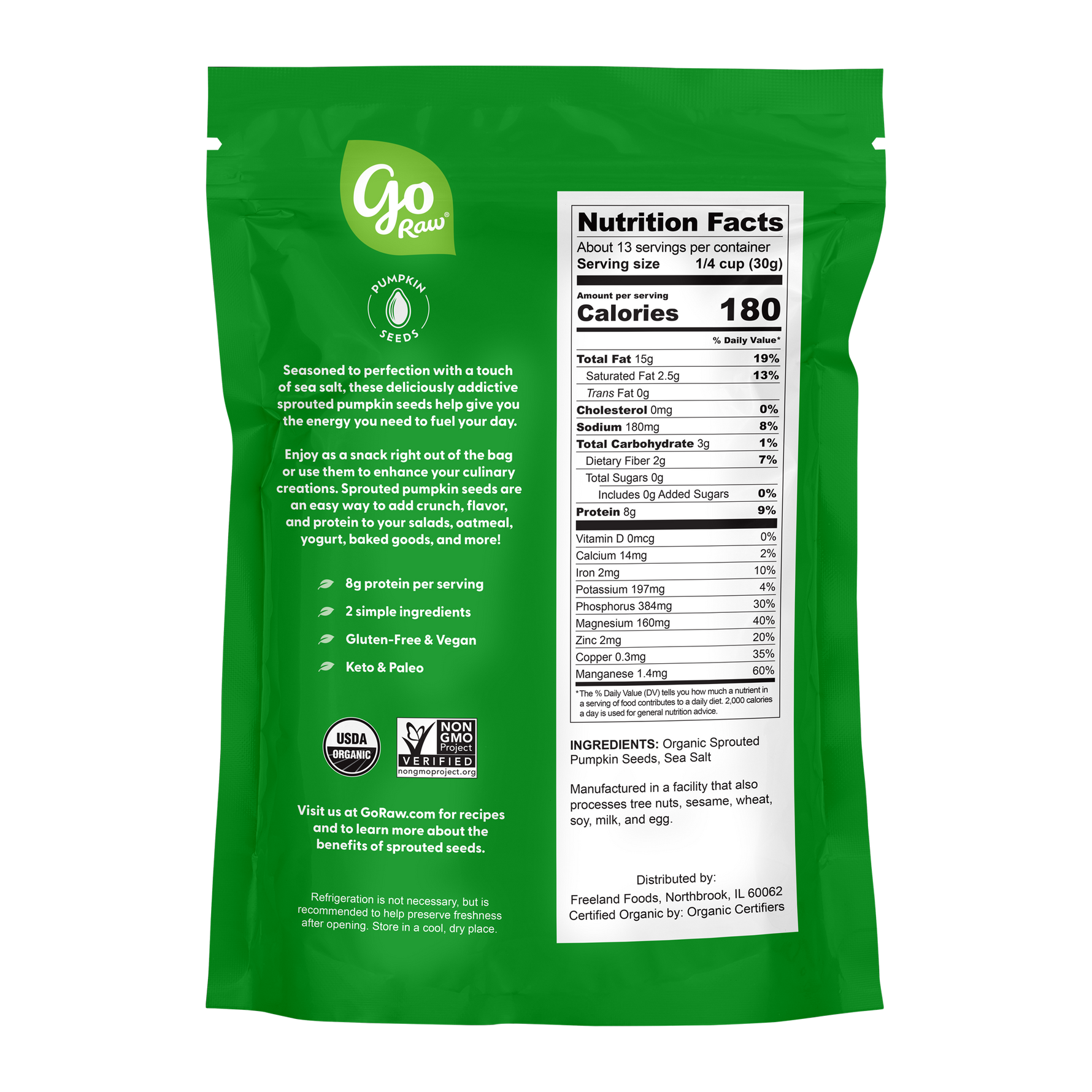 Go Raw Organic Sprouted Pumpkin Seeds