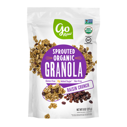 Raisin Crunch Sprouted Granola - 6 bags, 8oz Each