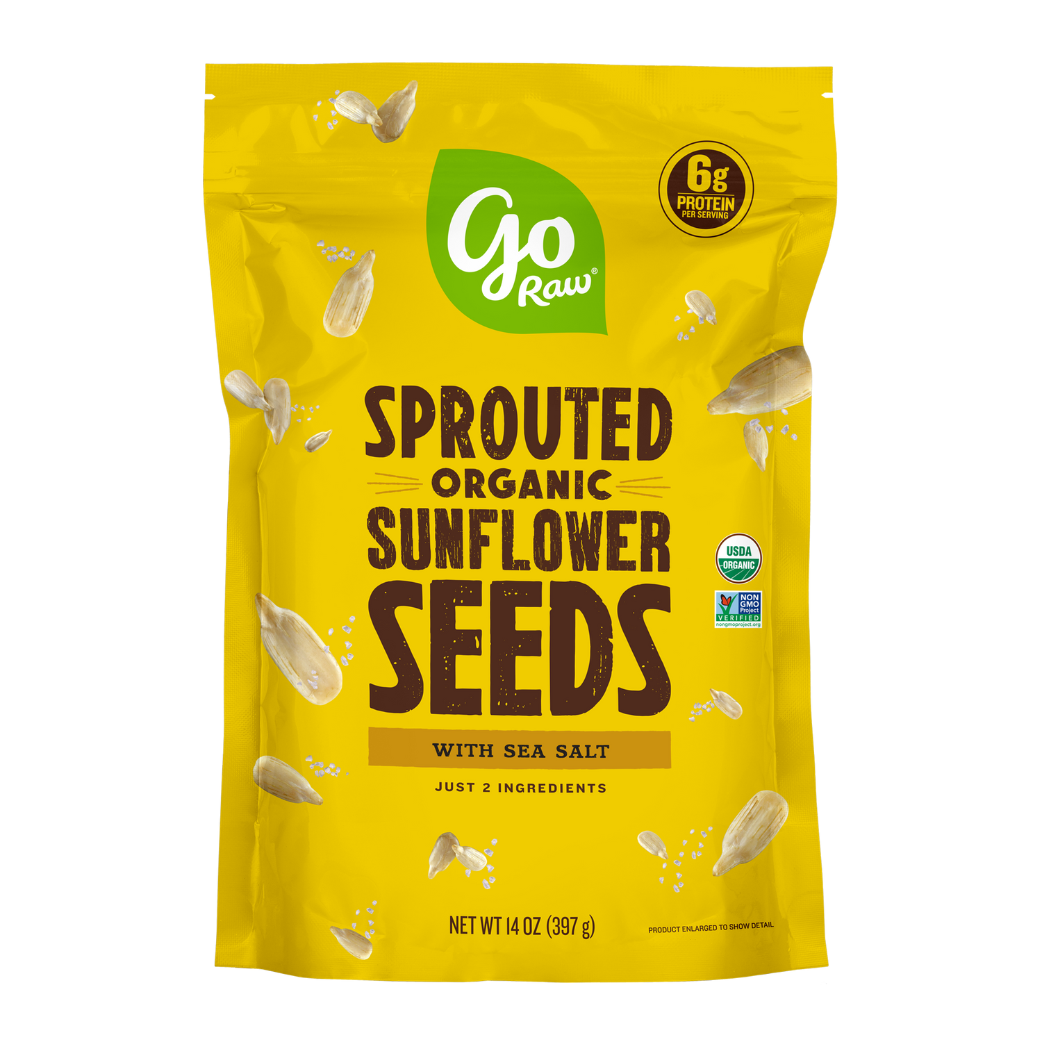 Sprouted Sunflower Seeds - 6 Bags, 14oz Each